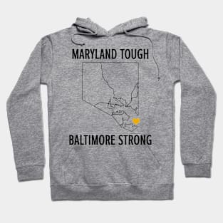 Maryland-Tough-Baltimore-Strong Hoodie